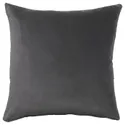 IKEA SANELA САНЕЛА, чохол на подушку, темно-сірий, 50x50 см 804.717.32 фото thumb №1