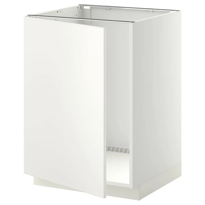 IKEA METOD МЕТОД, напольный шкаф для мойки, белый / белый, 60x60 см 694.643.04 фото №1