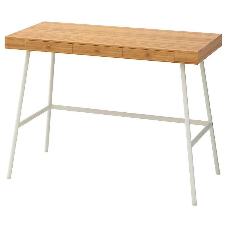 IKEA LILLÅSEN ЛИЛЛОСЕН, письменный стол, бамбук, 102x49 см 902.782.77 фото №1