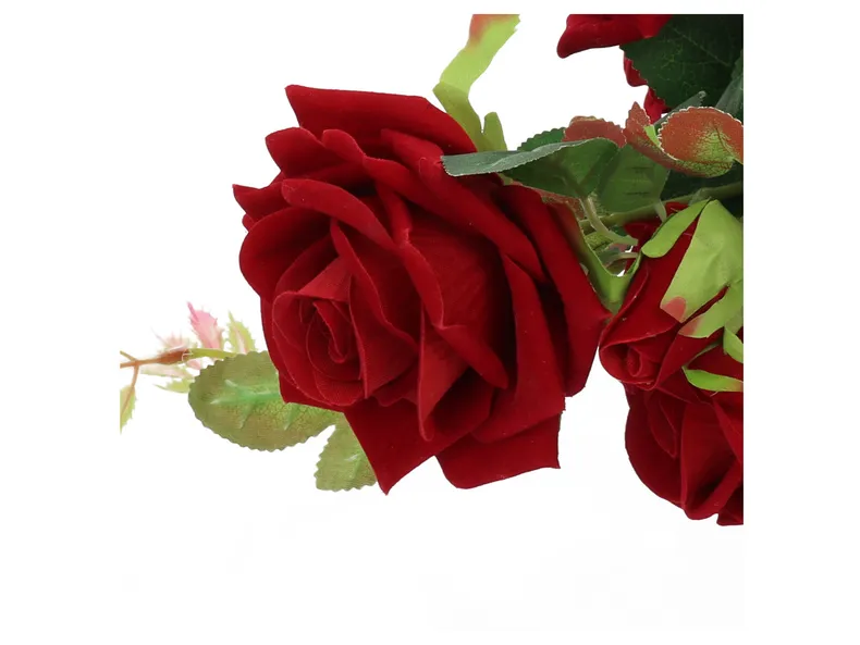 BRW букет троянд 55 см 5 шт. червоні 090889 фото №2