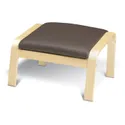 IKEA POÄNG ПОЭНГ, подушка-сиденье на табурет для ног, Глосе темно-коричневый 300.945.92 фото thumb №2