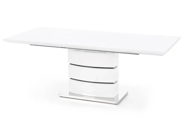Обідній стіл розкладний HALMAR NOBEL 160-200x90 см білий фото №8
