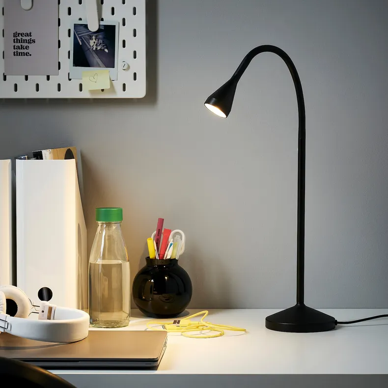 IKEA NÄVLINGE НЭВЛИНГЕ, рабочая лампа, светодиодная, черный 804.044.22 фото №2