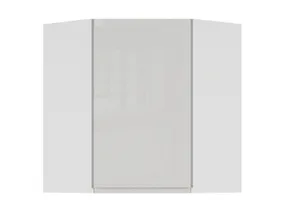 BRW Угловой верхний кухонный шкаф Sole 60 см правый светло-серый глянец, альпийский белый/светло-серый глянец FH_GNWU_60/72_P-BAL/XRAL7047 фото