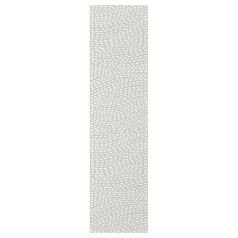 IKEA MISTUDDEN МІСТУДДЕН, дверцята з петлями, сірий/візерунок, 50x195 см 495.530.56 фото №1