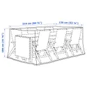 IKEA TOSTERÖ ТОСТЕРО, чохол для меблів, обідній гарнітур/чорний, 215x135 см 802.923.25 фото thumb №6