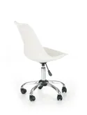 Крісло комп'ютерне офісне обертове HALMAR COCO білий, пластик / екошкіра фото thumb №2