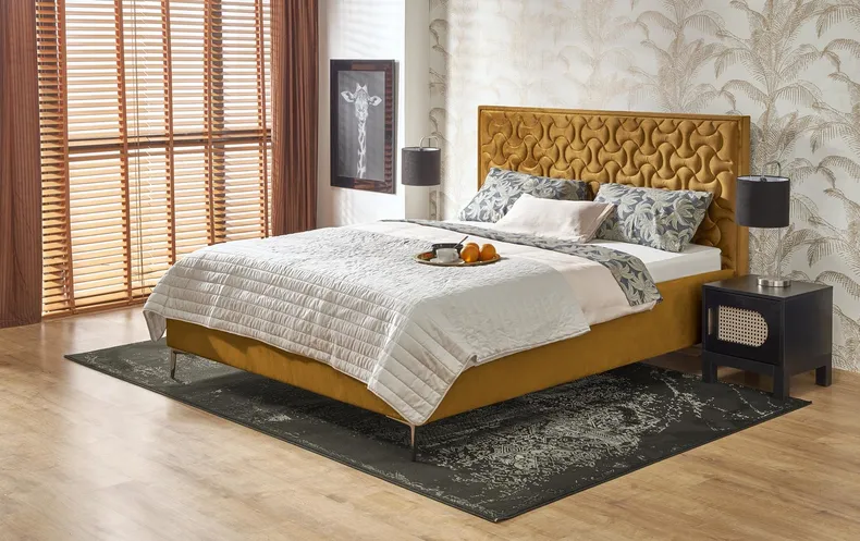 Узголів'я ліжка HALMAR MODULO W3 160 см сірого кольору. Моноліт 85 фото №10