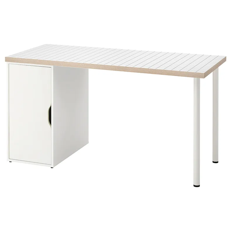 IKEA LAGKAPTEN ЛАГКАПТЕН / ALEX АЛЕКС, письмовий стіл, білий / антрацит, 140x60 см 195.216.51 фото №1