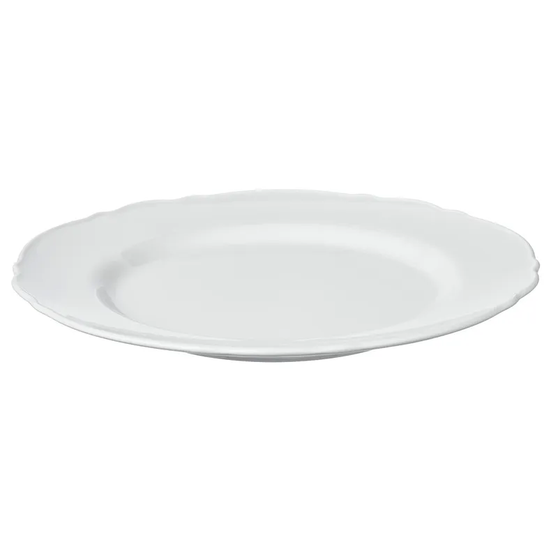 IKEA UPPLAGA УППЛАГА, тарелка, белый, 28 см 104.247.01 фото №1