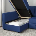 IKEA FRIHETEN ФРІХЕТЕН / KLAGSHAMN КЛАГСХАМН, кутов диван-ліжко із відд д/зберіг, СКІФТЕБУ синій 494.443.26 фото thumb №5