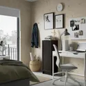 IKEA BILLY БИЛЛИ / OXBERG ОКСБЕРГ, стеллаж с дверью, темно-коричневая имитация дуб, 40x30x106 см 294.832.91 фото thumb №2