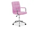 Стілець офісний поворотний SIGNAL Q-022, рожевий фото thumb №1