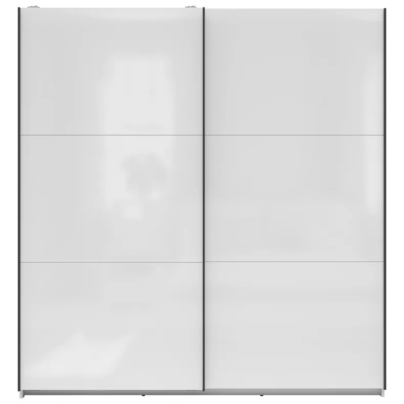 BRW Раздвижной шкаф-купе Tetrix 183 см белый глянец, белый глянец SZF/183-BIP фото №2
