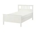 IKEA HEMNES ХЕМНЭС, каркас кровати, белая морилка / Лонсет, 120x200 см 290.195.65 фото thumb №1