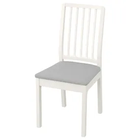 IKEA EKEDALEN ЭКЕДАЛЕН, стул, белый / светло-серый 603.410.15 фото