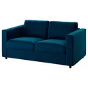 IKEA VIMLE ВІМЛЕ, 2-місний диван, Джупард темно-зелено-синій 794.335.95 фото thumb №1