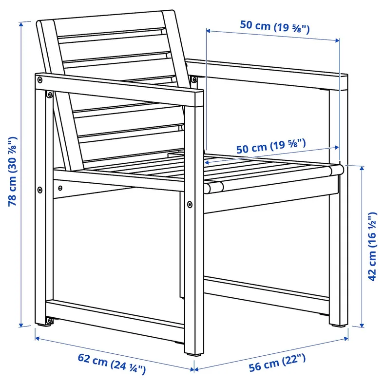 IKEA NÄMMARÖ НЭММАРЁ, стол+4 кресла, д / сада, светло-коричневое пятно, 140 см 595.444.05 фото №3