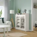 IKEA HAUGA ХАУГА, шкаф-витрина, белый, 105x116 см 304.150.55 фото thumb №6