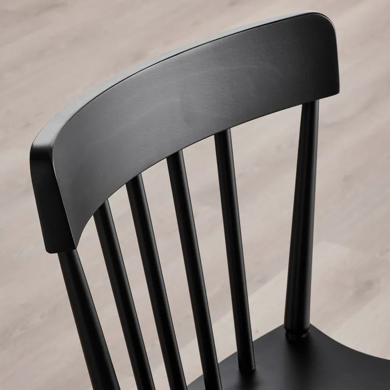 IKEA NORRARYD НОРРАРЮД, барний стілець зі спинкою, чорний, 74 см 003.977.36 фото №9