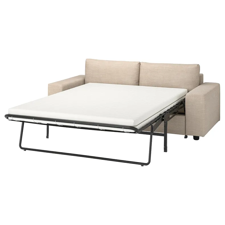 IKEA VIMLE ВІМЛЕ, чохол для 2-місного дивана-ліжка, з широкими підлокітниками / горбистий бежевий 394.327.48 фото №2