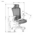 Кресло компьютерное офисное вращающееся HALMAR GOLIAT, черный фото thumb №13