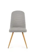 Кухонний стілець HALMAR K214 сірий/дуб медовий фото thumb №5