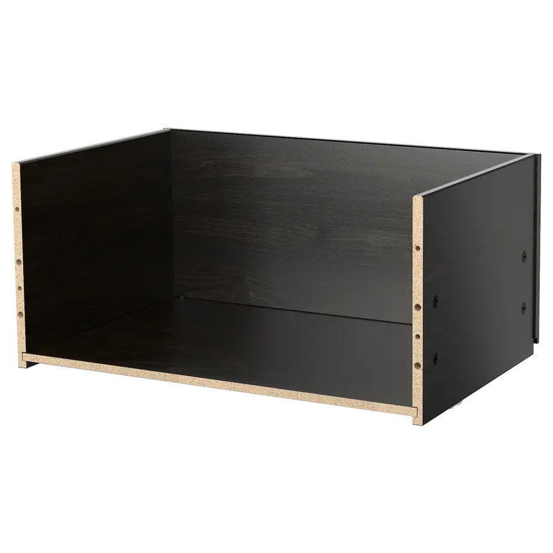 IKEA BESTÅ БЕСТО, каркас ящика, черно-коричневый, 60x25x40 см 003.512.48 фото №1