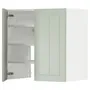 IKEA METOD МЕТОД, навесной шкаф д / вытяжки / полка / дверь, белый / светло-зеленый, 60x60 см 295.052.69 фото