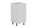 BRW Базовый шкаф для кухни Sole 40 см правый светло-серый глянец, альпийский белый/светло-серый глянец FH_D_40/82_P-BAL/XRAL7047 фото thumb №2