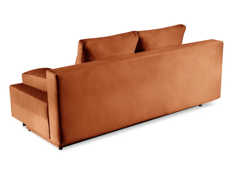 BRW Трехместный диван-кровать раскладной бархатный бархатный BRW MAGIC, оранжевый SO3-MAGIC-LX_3DL_TRINITY_25 фото №5