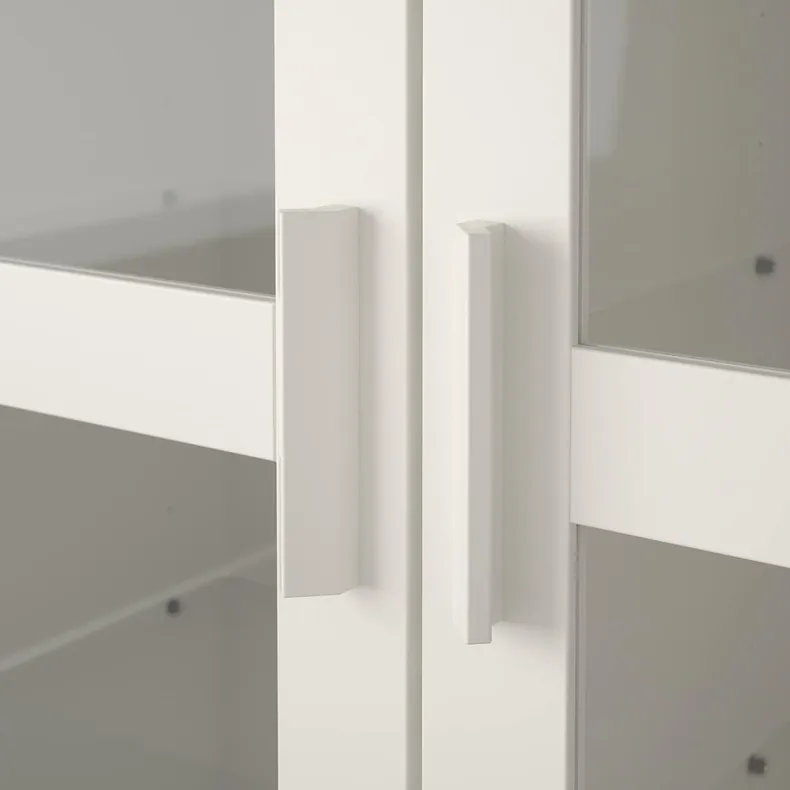 IKEA BRIMNES БРІМНЕС, шафа зі скляними дверцятами, білий, 80x190 см 904.098.72 фото №3
