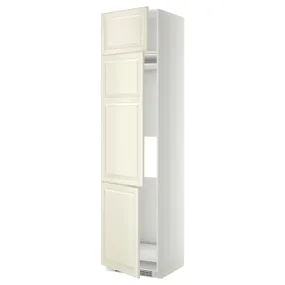 IKEA METOD МЕТОД, высокий шкаф д / холод / мороз / 3 дверцы, белый / бодбинские сливки, 60x60x240 см 594.625.79 фото