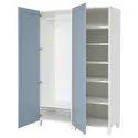 IKEA PLATSA, Шкаф/2 двери, белый/Саннидальный синий, 120x57x191 см 495.557.29 фото thumb №1