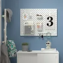 IKEA SKÅDIS СКОДІС, настінна перфорована дошка, білий, 76x56 см 103.216.18 фото thumb №4