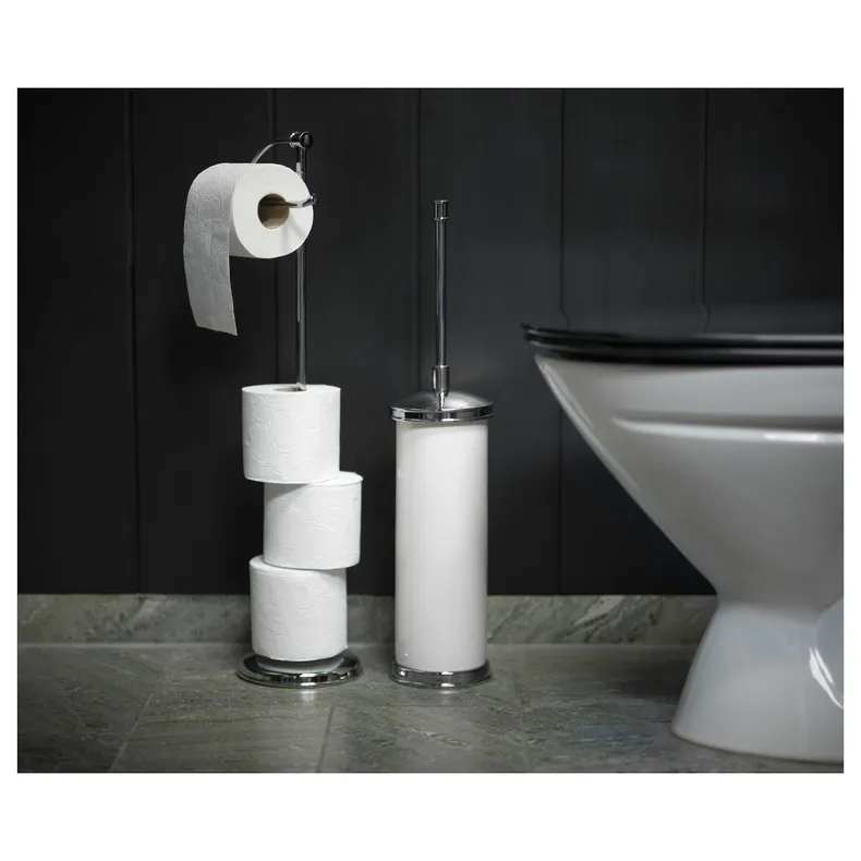 IKEA BALUNGEN БАЛУНГЕН, держатель туалетной бумаги, хромированный 302.915.02 фото №2