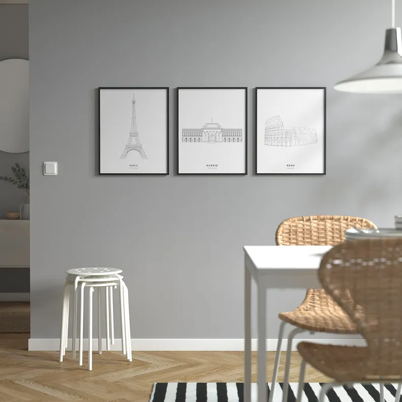 IKEA BILD БІЛЬД, постер, Ейфелева вежа, Париж, 40x50 см 205.815.97 фото №3