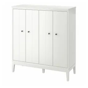 IKEA IDANÄS ИДАНЭС, шкаф со складными дверьми, белый, 121x135 см 204.588.23 фото