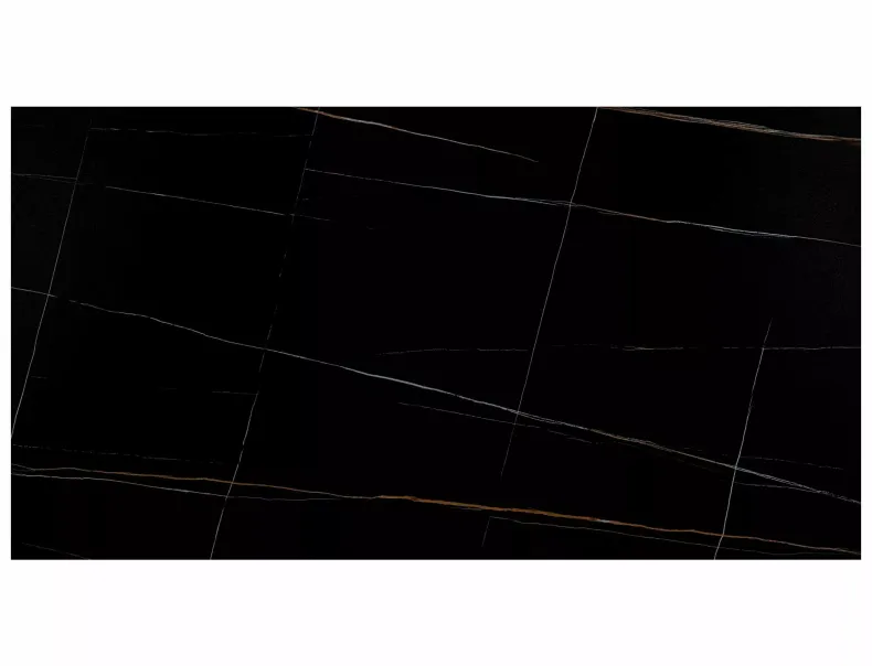 Стіл обідній розкладний SIGNAL GENESIS 160(220)х90, чорний матовий фото №2