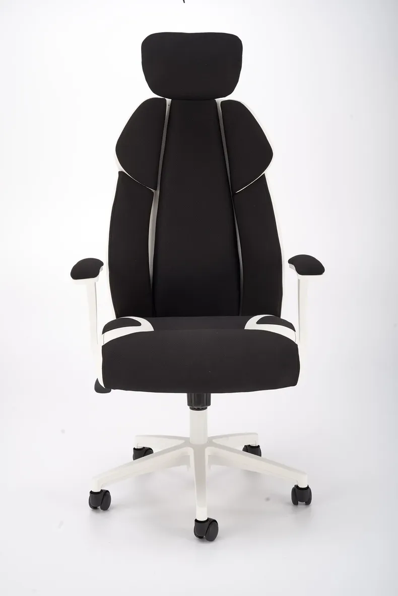 Крісло офісне, комп'ютерне HALMAR CHRONO, чорний/білий фото №9