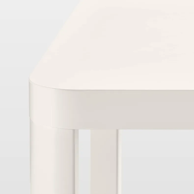 IKEA TINGBY ТИНГБИ, стол приставной на колесиках, белый, 64x64 см 202.959.25 фото №5