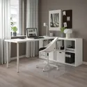 IKEA KALLAX КАЛЛАКС / LAGKAPTEN ЛАГКАПТЕН, стол, комбинация, белый, 77x179x147 см 094.816.84 фото thumb №3