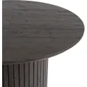Стол круглый раскладной MEBEL ELITE CHARLES 120-160х120 см, Черный фото thumb №14