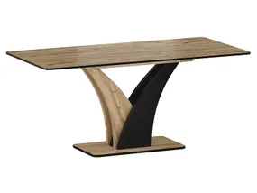 Стол обеденный раскладной SIGNAL VENTO, дуб артизан / черный, 68x120 фото