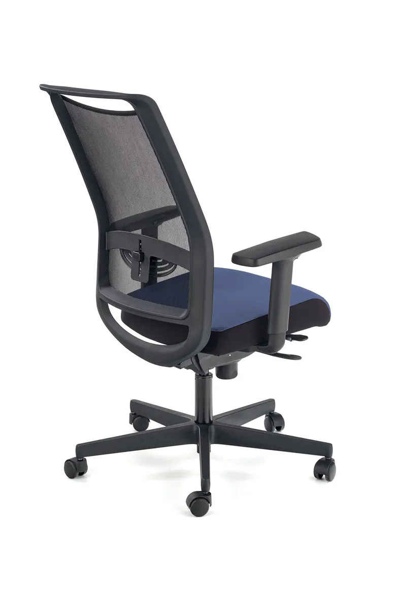 Крісло комп'ютерне офісне обертове HALMAR GULIETTA, спинка - сітка, сидіння - чорний / синій - ERF6026 фото №3