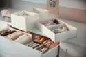 IKEA SMÅSTAD СМОСТАД / PLATSA ПЛАТСА, комод с 6 ящиками, белый / серый, 60x57x123 см 293.877.27 фото thumb №5