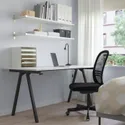 IKEA TROTTEN ТРОТТЕН, письмовий стіл, білий / антрацит, 160x80 см 394.295.62 фото thumb №3