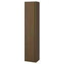 IKEA ÄNGSJÖN ЭНГШЁН, высокий шкаф с дверцей, коричневая имитация дуб, 40x35x195 см 605.350.80 фото thumb №1