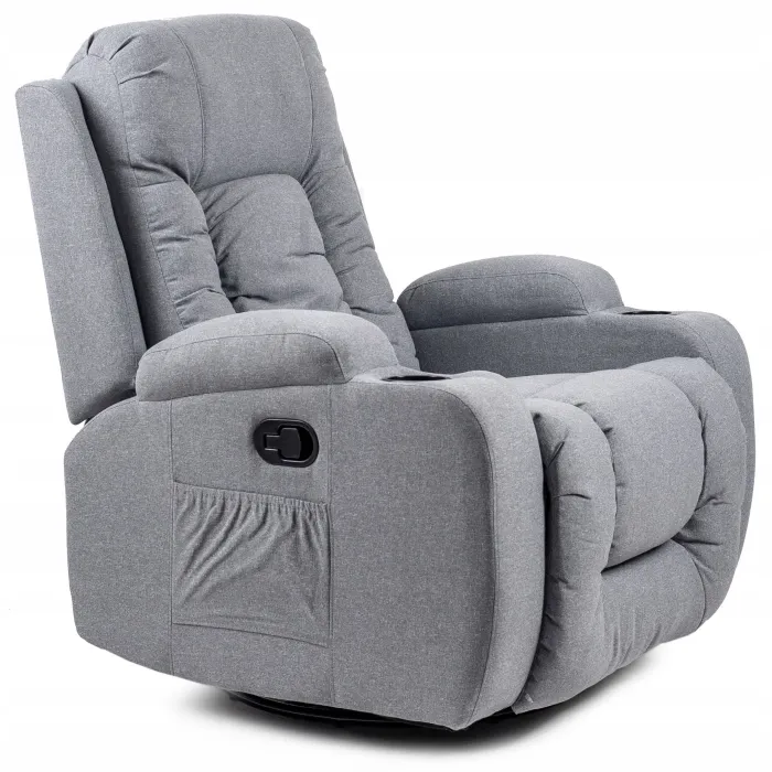 Масажне крісло MEBEL ELITE BOX 2, тканина: Сірий фото №13