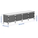 IKEA FJÄLLBO, Тумба под телевизор, черный, 198x45x54 см 405.790.32 фото thumb №10